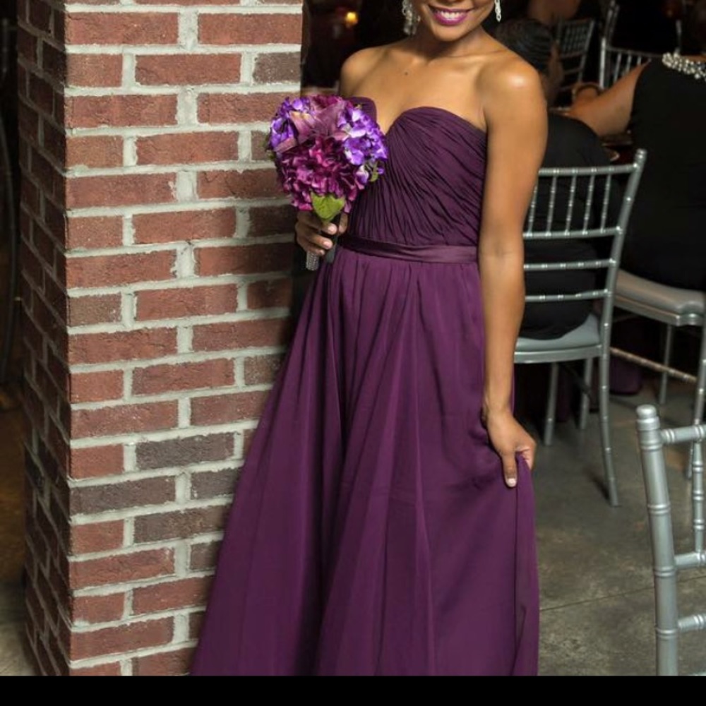 Purple bridesmaid gown